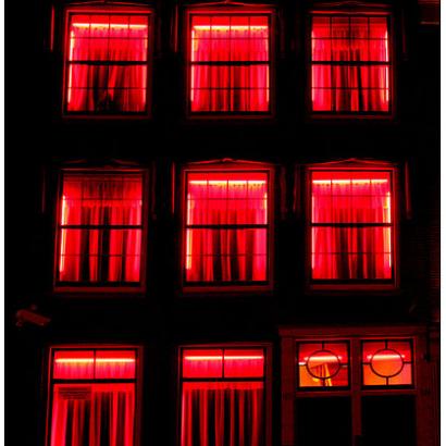 Red Lighted Windows in Red LIght District